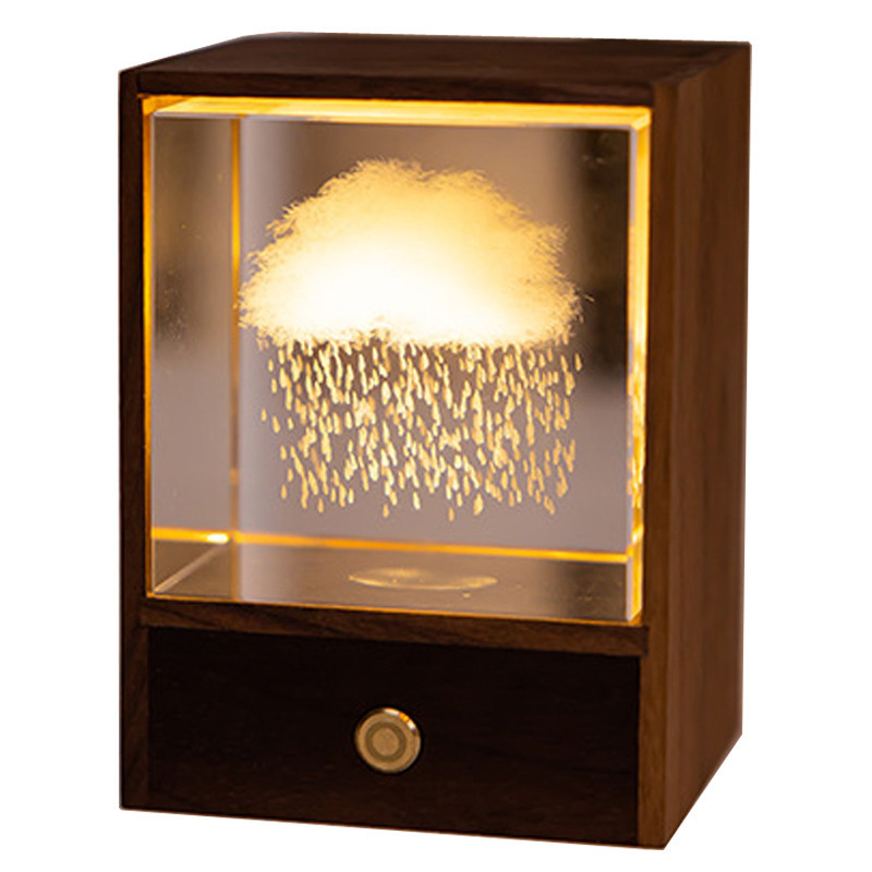 Beautiful Wooden Night Light - Ideal For Holidays And Christmas Gifts