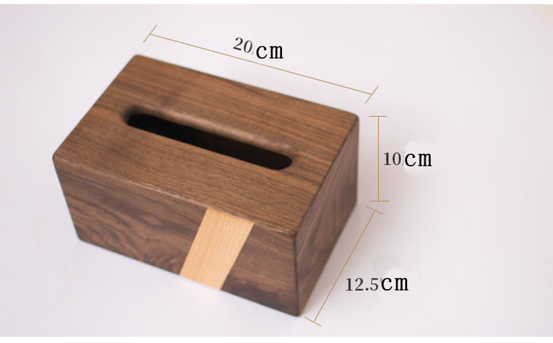Black Walnut Pure Wood Tissue Box