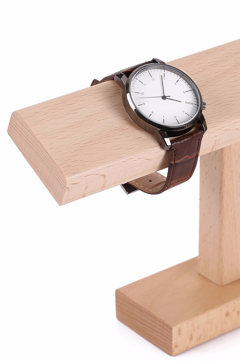 Black Walnut Wood Storage Rack - Watch And Jewelry Display