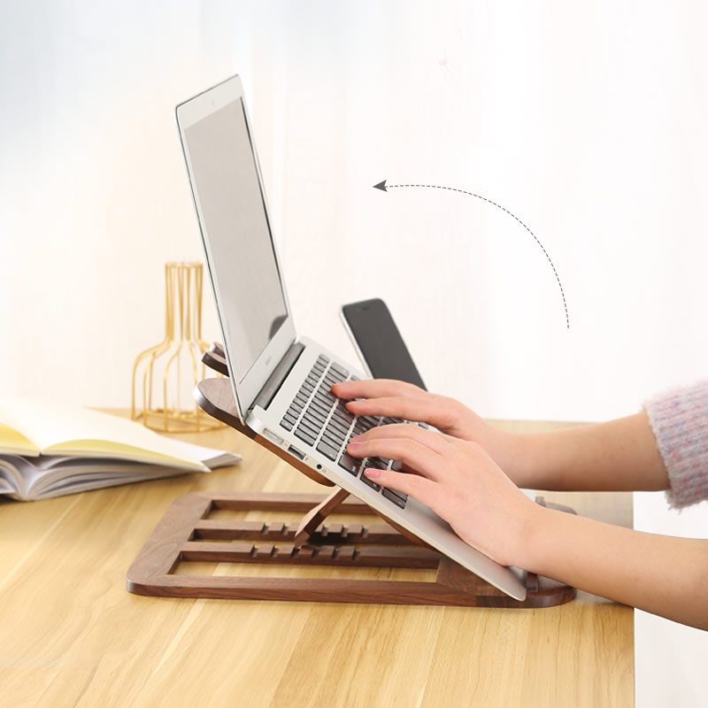 Butterfly Shaped Wooden Laptop Stand