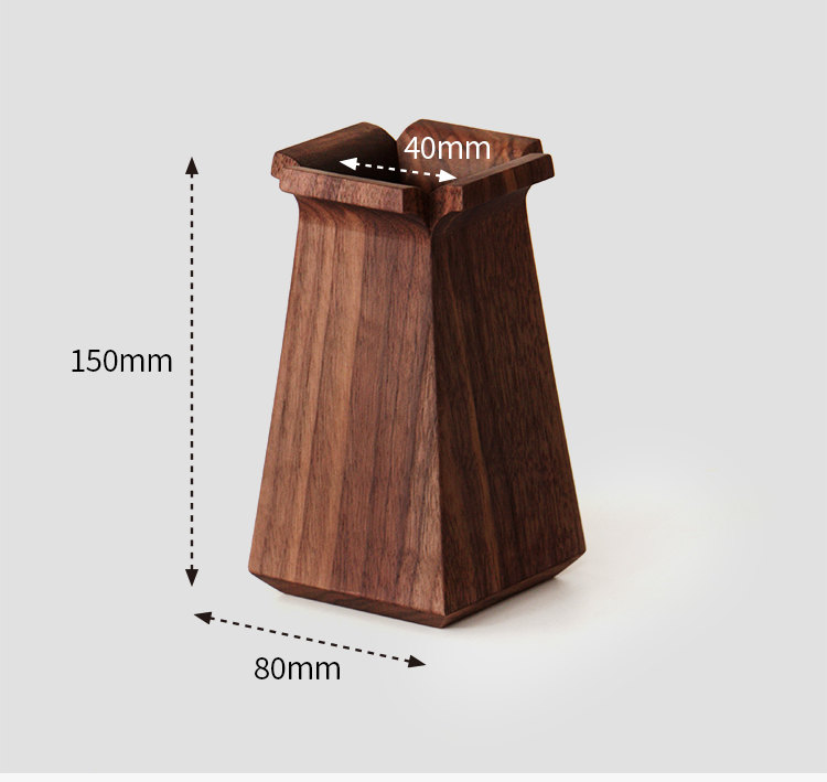 Classical Square Wood Pen Holder