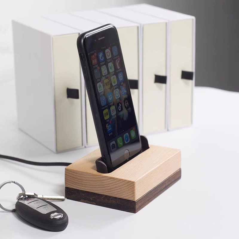 Creative Wooden Phone Stand - Phone Charging Holder