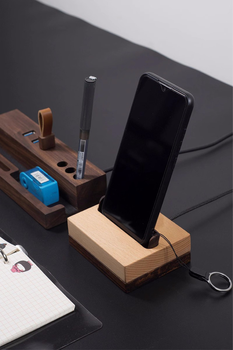 Creative Wooden Phone Stand - Phone Charging Holder