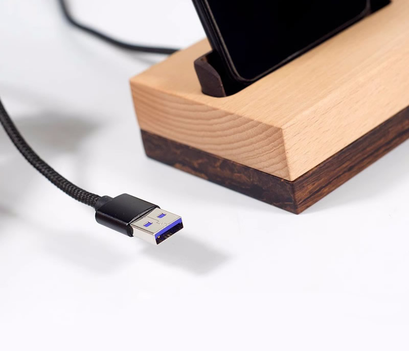 Creative Wooden Phone Stand - Phone Charging Holder