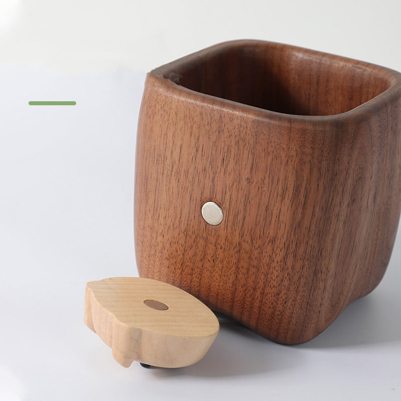 Cute Little Pig Wooden Pen Holder - Desktop Organizer