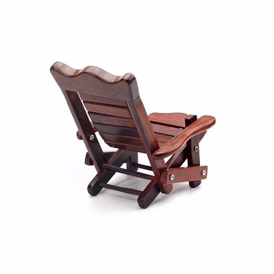 Fold Lounger Phone Stand,Wood Chair Phone Holder,Playful Wooden Decor