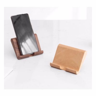 Simple Wooden Folding Mobile Phone Holder - Portable Convenience
