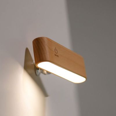Wall Wooden Lamp - Portable And Wall-Mounted With Charging