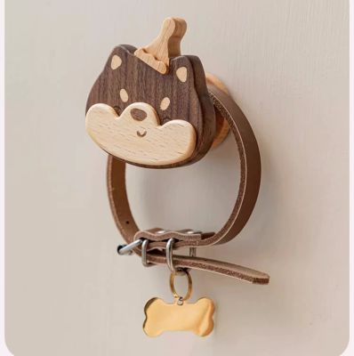 Wooden Animal Wall Decor Hooks,Lion Deer Dog Decoraton