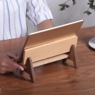 Wooden Chair Phone Stand - Portable and Detachable