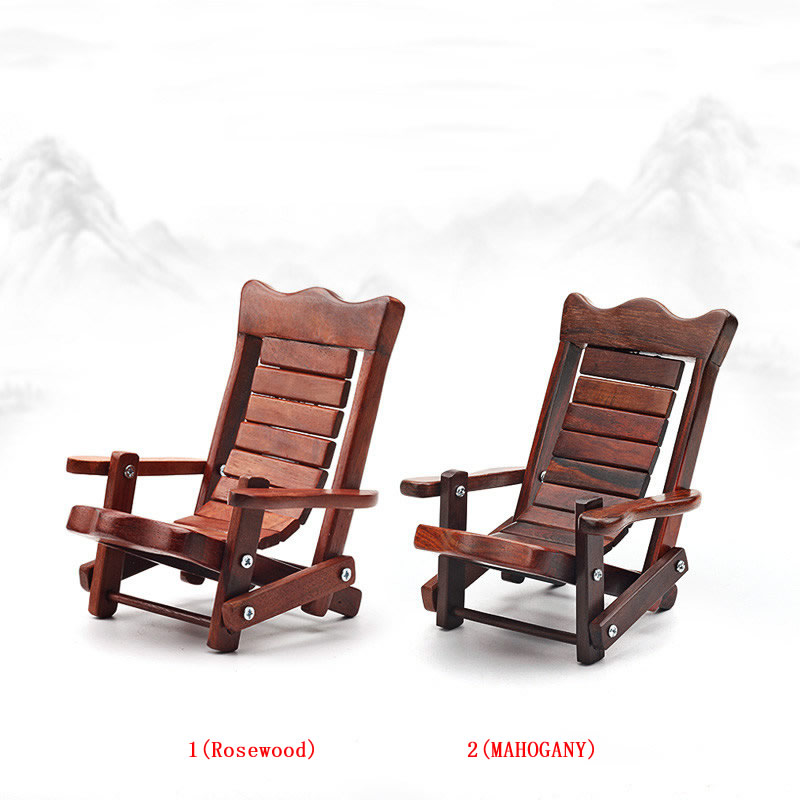 Fold Lounger Phone Stand - Playful Wooden Decor