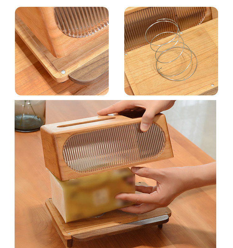 Minimalist Wooden Tissue Box - Desktop Organizer With Phone Holder