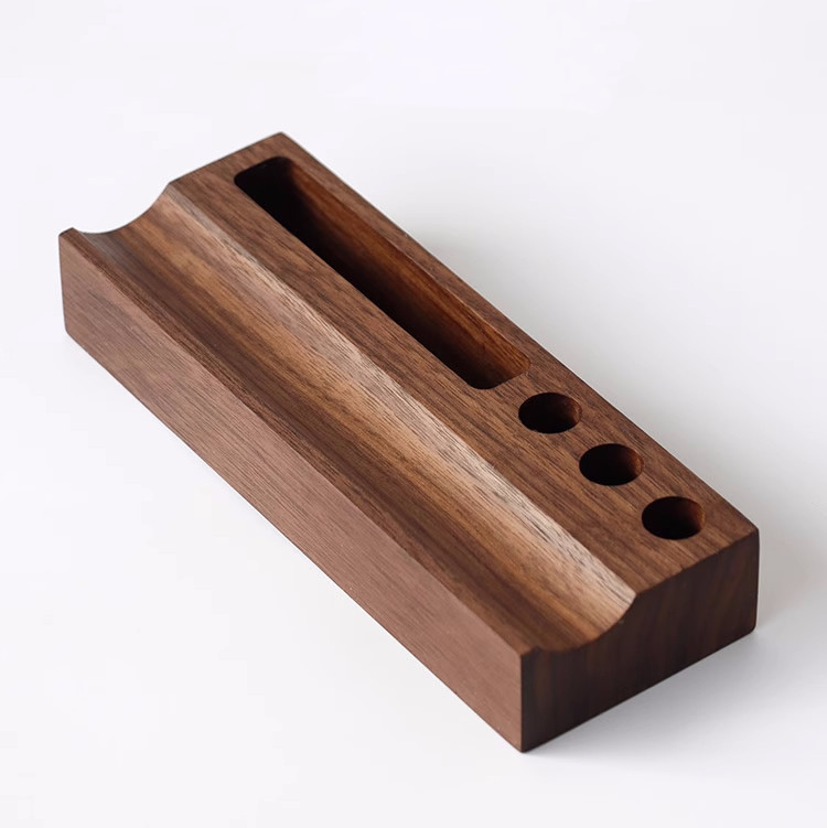 Office Wooden Pen Holder And Business Card Box