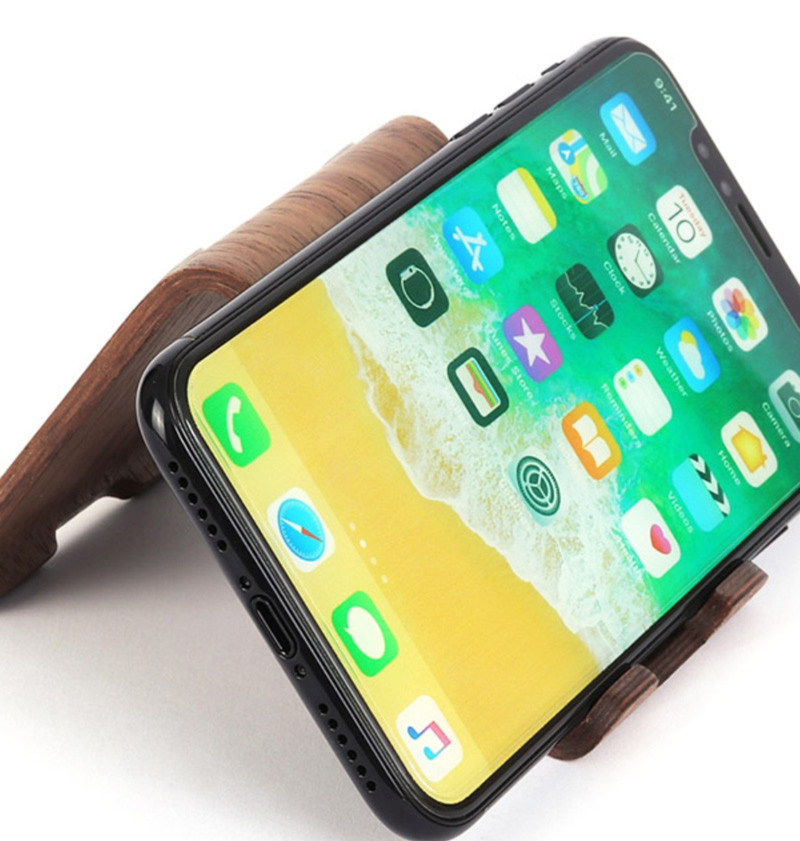 Simple S-Shaped Wooden Phone Stand,Desktop Ipad Stand