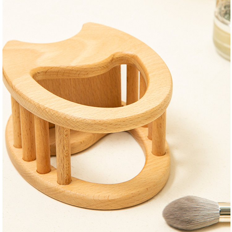 Simple Wooden Office And Study Desk Pen Holder