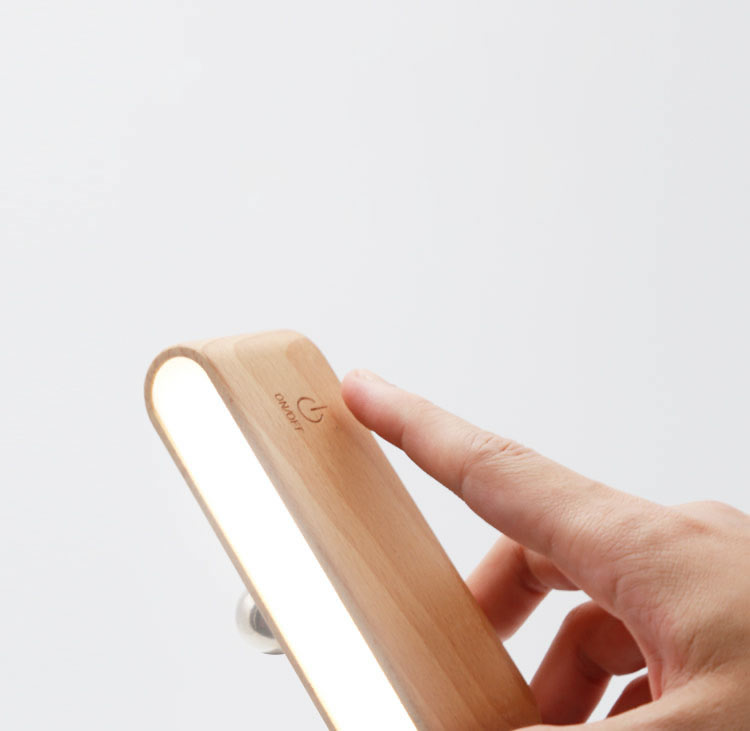 Wall Wooden Lamp - Portable And Wall-Mounted With Charging