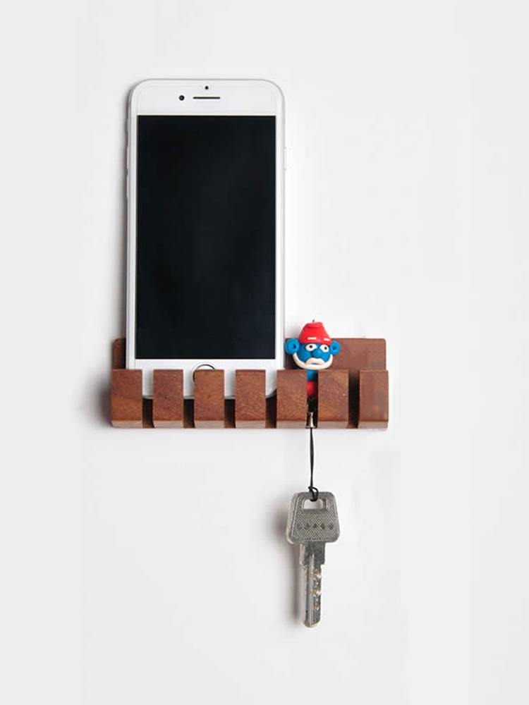 Wall Wooden Usb Cable Organizer Rack