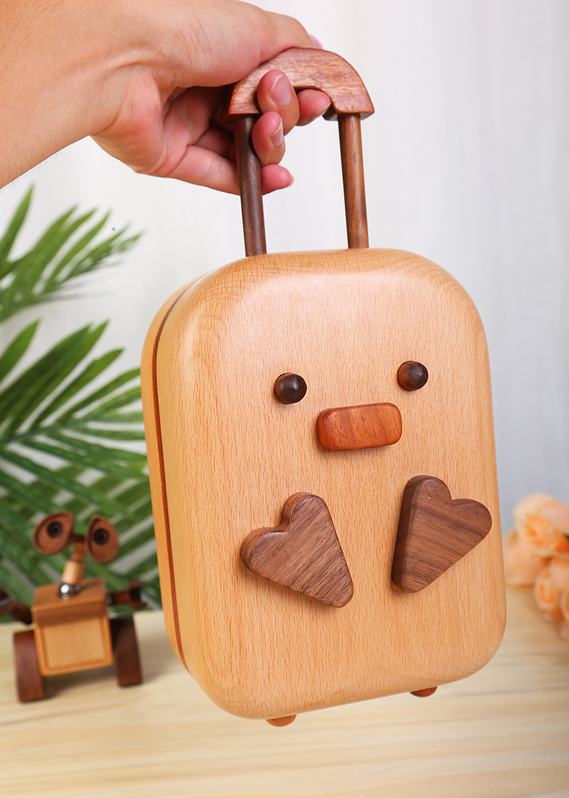 Whimsical Duckling Suitcase Tissue Box - Unique Desktop Decoration