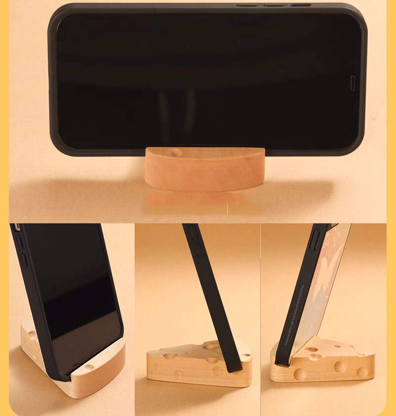 Whimsical Wooden Cheese Phone Stand,Bottle Opener,Kitchen Fridge Magnet