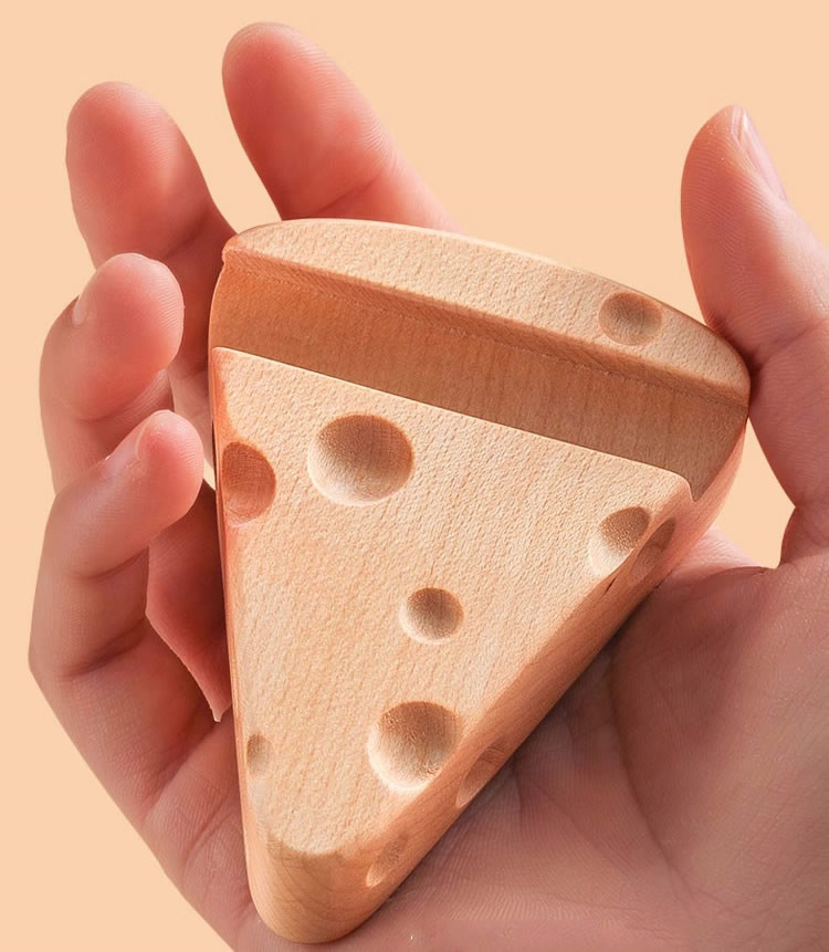 Whimsical Wooden Cheese Phone Stand,Bottle Opener,Kitchen Fridge Magnet