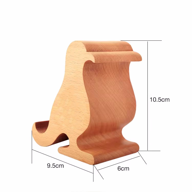 Wooden Bird Phone Stand - Office Business Card Holder