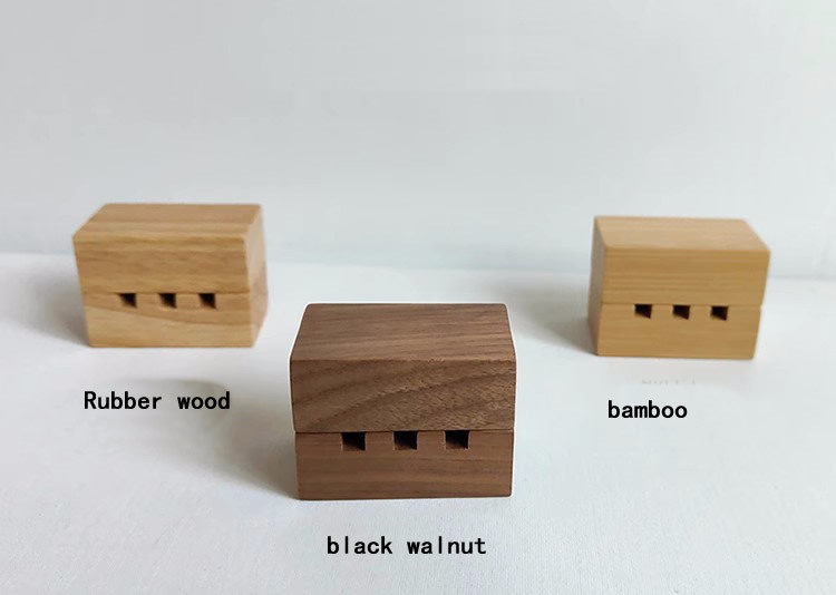Wooden Data Cable Holder - Keep Your Desk Tidy