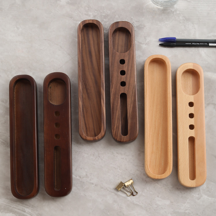 Wooden Multifunctional Pen Holder, Phone Holder, Office Stationery Storage