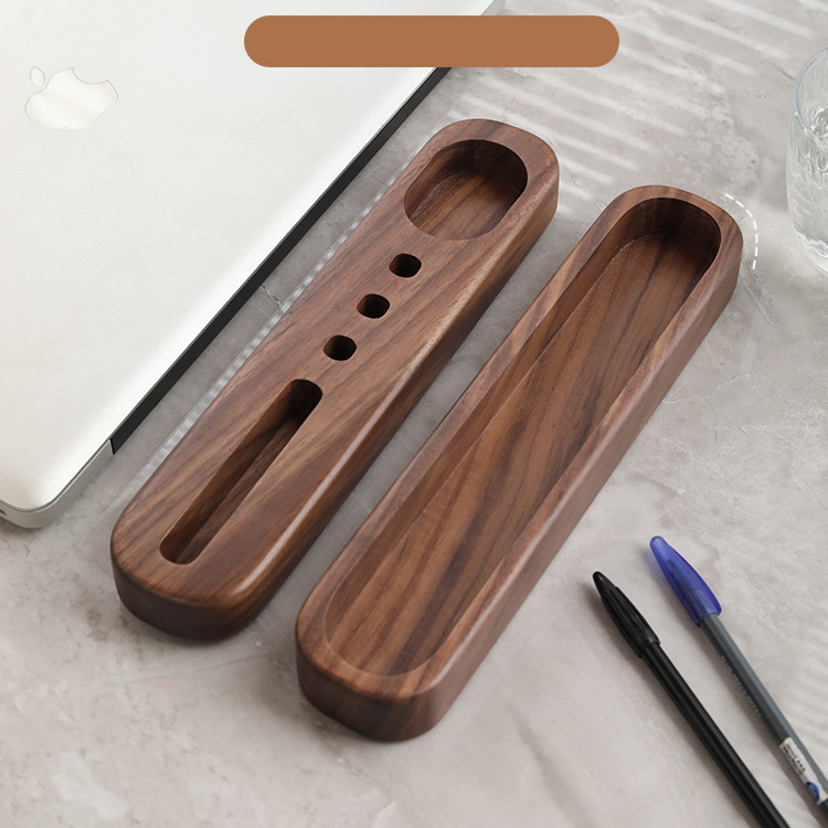 Wooden Multifunctional Pen Holder, Phone Holder, Office Stationery Storage