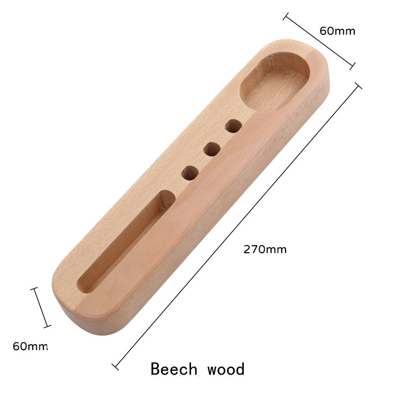 Wooden Multifunctional Pen Holder, Phone Holder, Office Stationery Storage