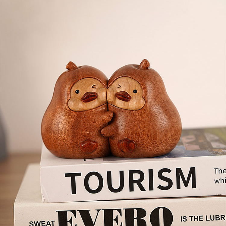 Wooden Pear Desktop Ornament,Bookend,Exquisite Holiday Gift