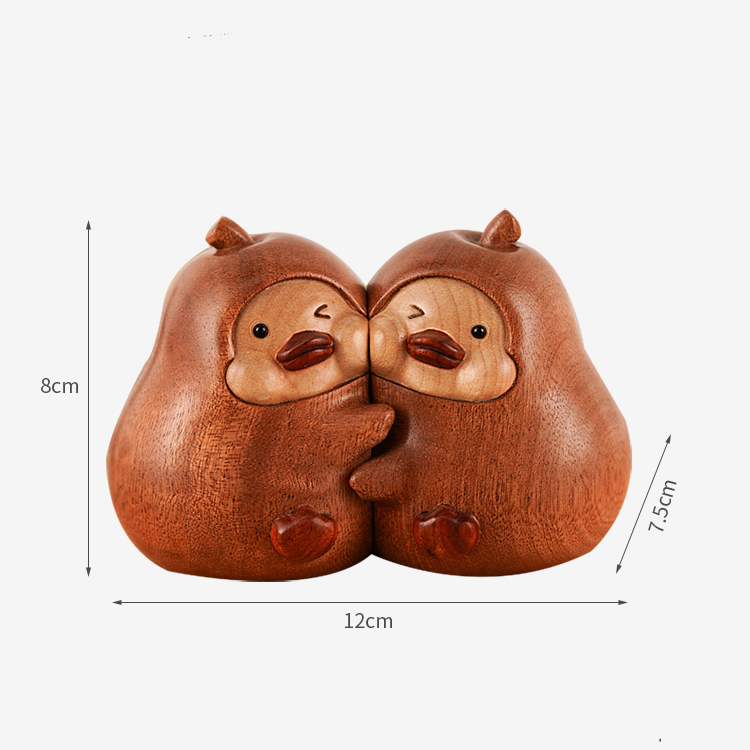 Wooden Pear Desktop Ornament,Bookend,Exquisite Holiday Gift