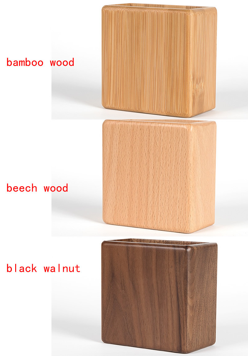 Wooden Wall-Mounted Storage Box - Remote Control And Phone Organizer